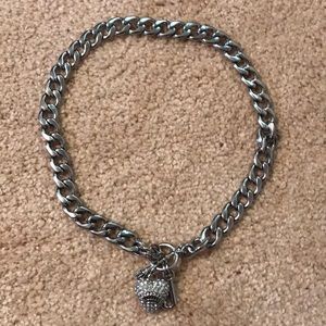 Juicy couture pave crown starter necklace